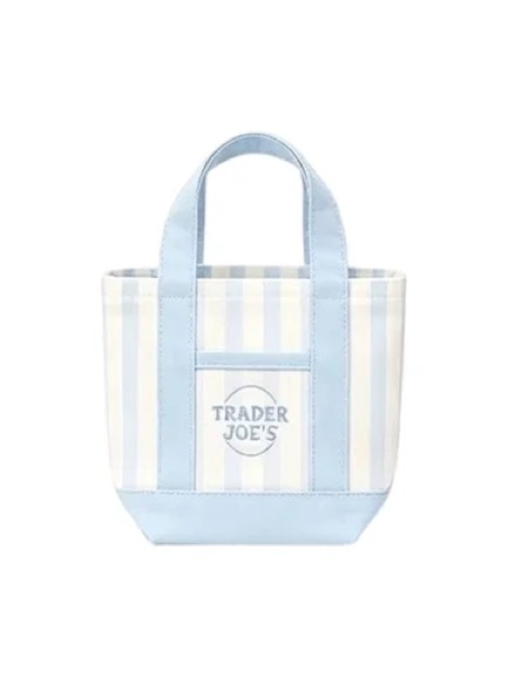 Trader Joe’s Pastel Mini Stripe Tote Limited Edition